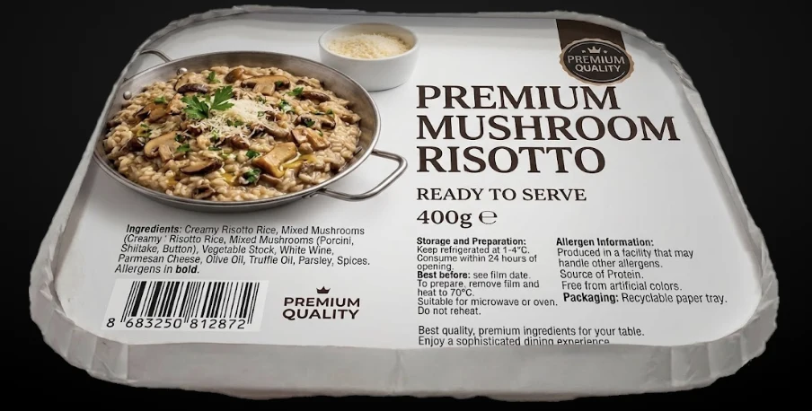 Erkap Gıda Kabı içinde servise hazır risotto