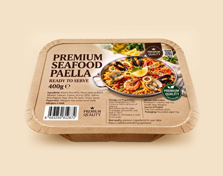 Deniz mahsullü paella