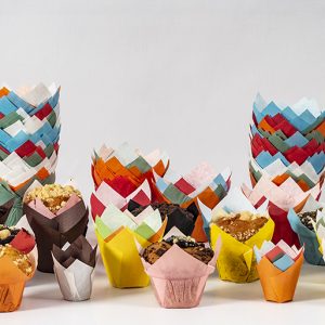 Tulip Kalıpları – Lale (tulip) kağıt muffin kalıbı, 220 °C’ye dayanıklı, görsel 2